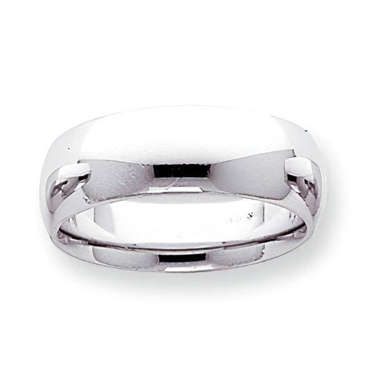 14K White Gold Approx. 0.28 Inch Comfort-Fit Light-Weight Wedding Band