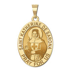 Saint Katherine De Sarona Oval Religious Medal