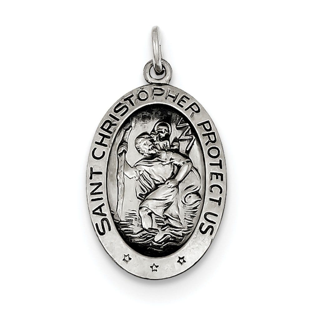 Sterling Silver St. Christopher Medal