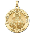 Padre Gioacchino La Lomia Round Religious Medal
