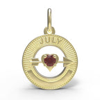July Love Birthstone Charm