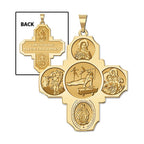 Four Way Cross - Gymnastics Religious Medal
