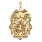 Personalized Christianburg Virginia Police Badge with Your Rank and Number