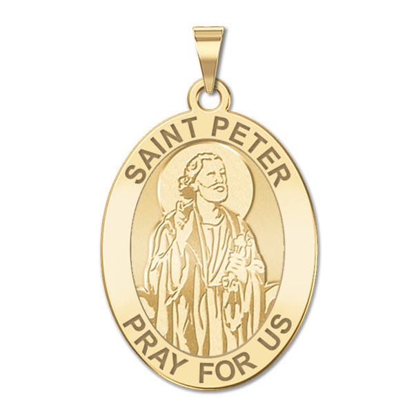 Saint Peter Oval Medal