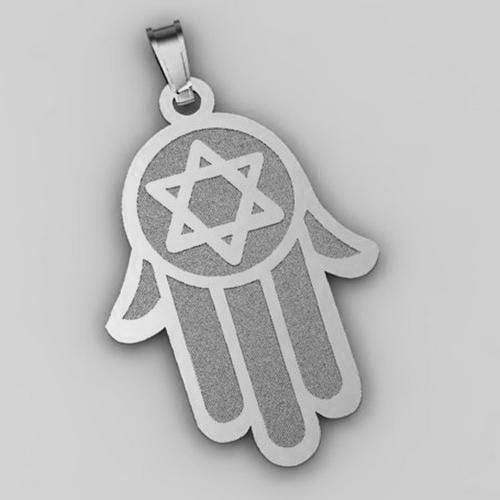 Hamsa Pendant with Star of David Symbol