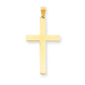 14K Sand Blasted Cross Pendant