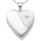 Diamond Heart Photo Locket
