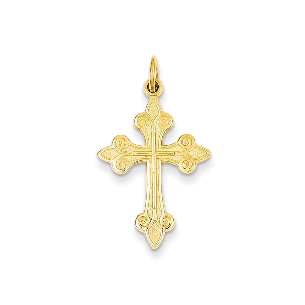 Fleur De Lis Cross Pendant