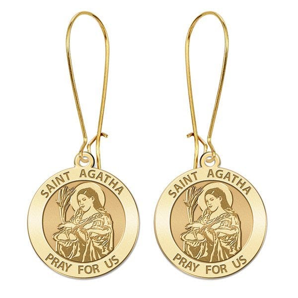 Saint Agatha Earrings