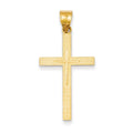 14K Diamond-Cut Latin Cross Pendant