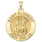 Saint Florent Round Religious Medal