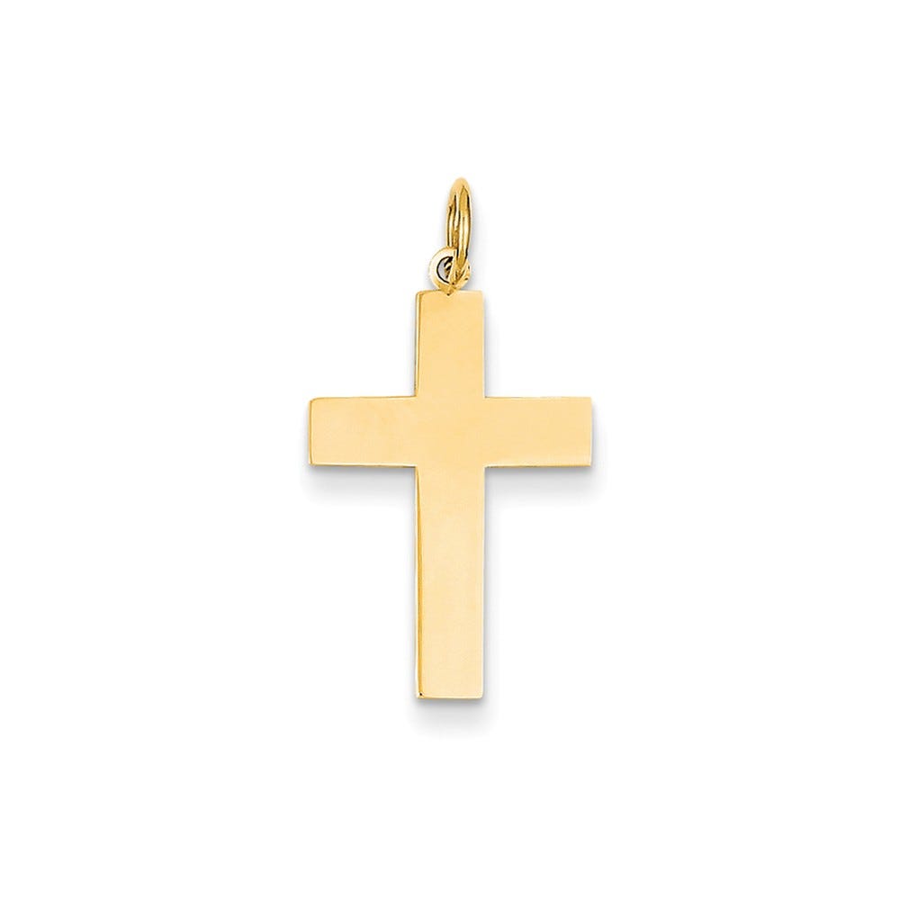 14K Polished Cross Pendant