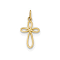 Small Ribbon Cross Pendant