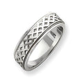 14K White Gold Approx. 0.27 Inch Fancy Wedding Band