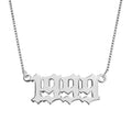 Old English Date Necklace