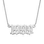 Old English Date Necklace