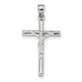 10K White Gold Crucifix Pendant