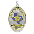 Personalized El Paso Texas Police Badge with Your Rank and Number