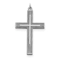 Sterling Silver Laser Designed Cross Pendant