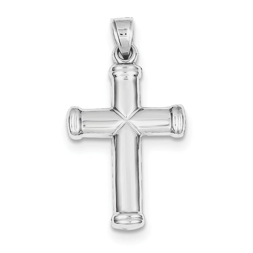 Sterling Silver Rhodium-Plated Reversible Cross Pendant