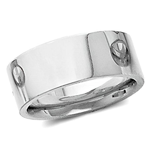 Sterling Silver Approx. 0.28 Inch Flat Comfort-Fit Wedding Band