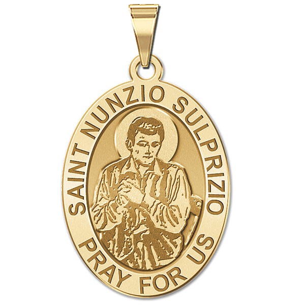 Saint Nunzio Sulprizio Oval Religious Medal