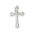 Cubic Zirconia Flared-Ends Cross Charm