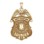 Personalized North Kingstown Rhode Island Police Badge with Your Rank and Number
