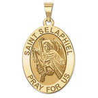 Saint Selaphiel - Oval Religious Medal