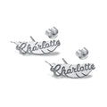 Pair of Feather Name Earrings