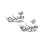 Pair of Feather Name Earrings