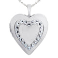 Swarovski Crystal Heart Photo Locket