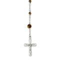 Polished Tiger Eye Rosary Necklace