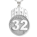 Custom Softball Charm or Pendant with Name & Number