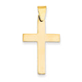 14K Yellow Gold Polished Cross Pendant