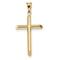 Polished Tube Cross Pendant