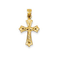14K Reversible Crucifix Pendant