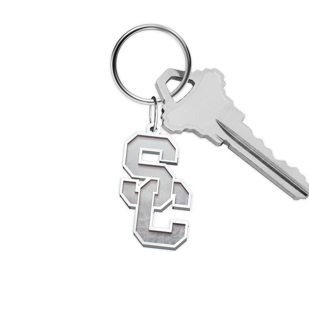 Usc Interlocking Sc Key Chain