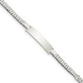 Custom Engraved Sterling Silver Children's Curb Link ID Bracelet