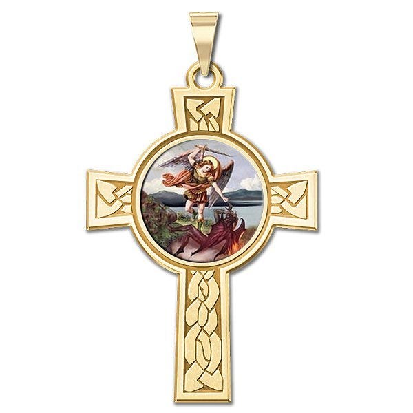 Saint Michael Religious Medal "Color"