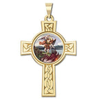 Saint Michael Religious Medal "Color"