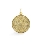 Aztec Sun Charm (Engravable)