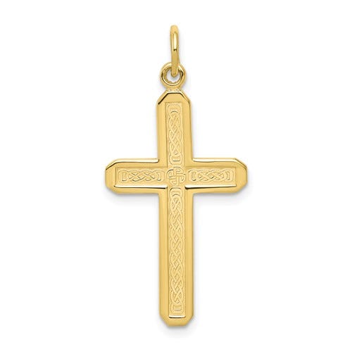 10K Celtic Knot Cross Charm