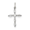 Cz Marquise-Set Cross Charm