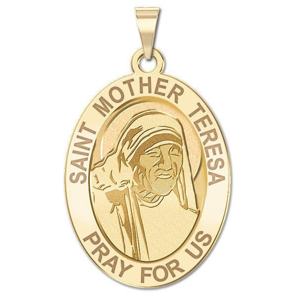 Saint Mother Teresa - Oval Religious Medal