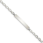Custom Engraved Sterling Silver Children's ID Bracelet