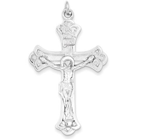 Sterling Silver Inri Crucifix Pendant