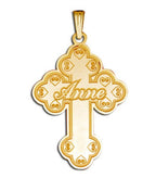 Personalized Cross with "Script Name" Etched