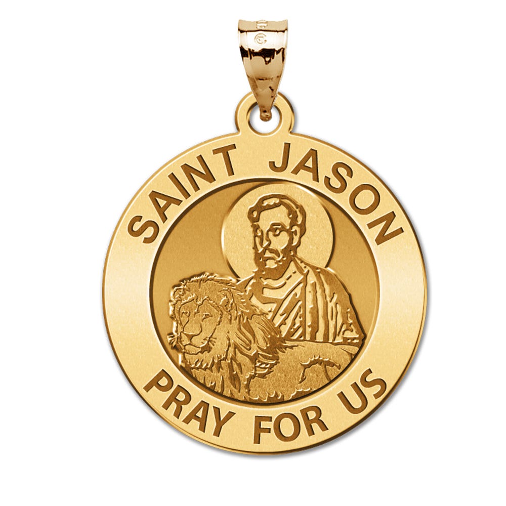 Saint Jason Round Religious Medal