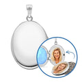 Classic Oval Cremation & Hair Photo Locket